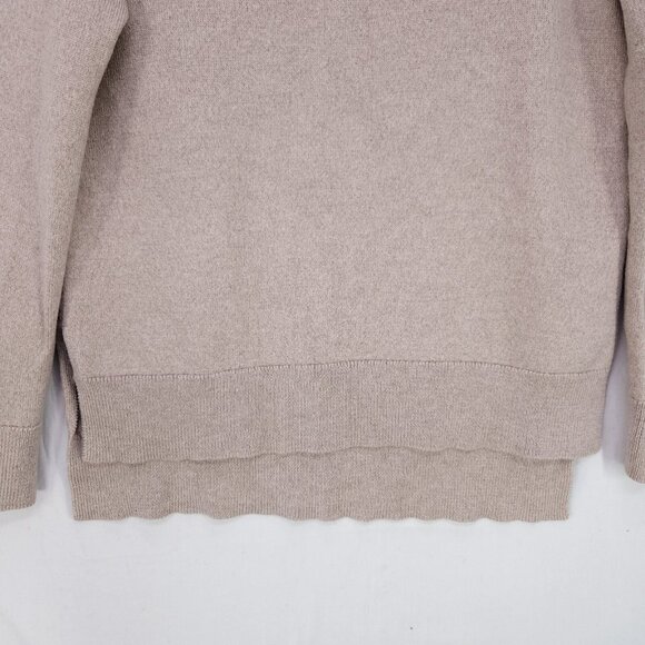 Aritzia Babaton 100% Merino Wool Sweater Size 2 Brown Soft Cozy - Picture 4 of 12